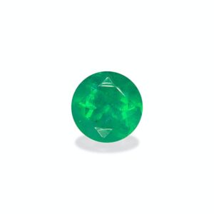 EM0055 : 0.87ct Vivid Green Colombian Emerald – 6mm